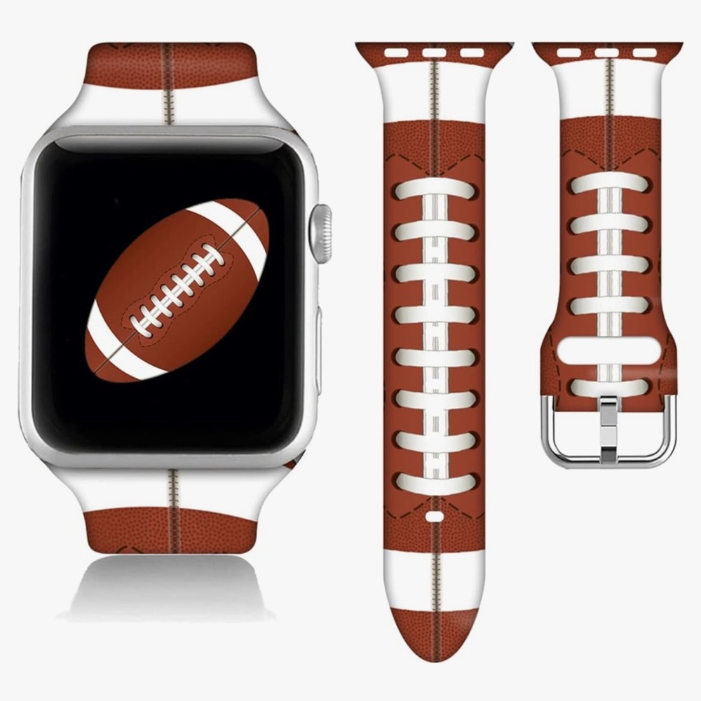 IWATCH Football Pattern Watchband,Compatible with/IWatch Series,NEW